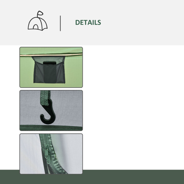 4goodz Outsunny campingtent 3-4 personen koepeltent werptent 263x220x123cm 3171184 large