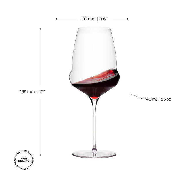 Stölzle Stolzle cocoon 645 ml bordeaux wijnglazen kristal 6 stuks 3171182 large