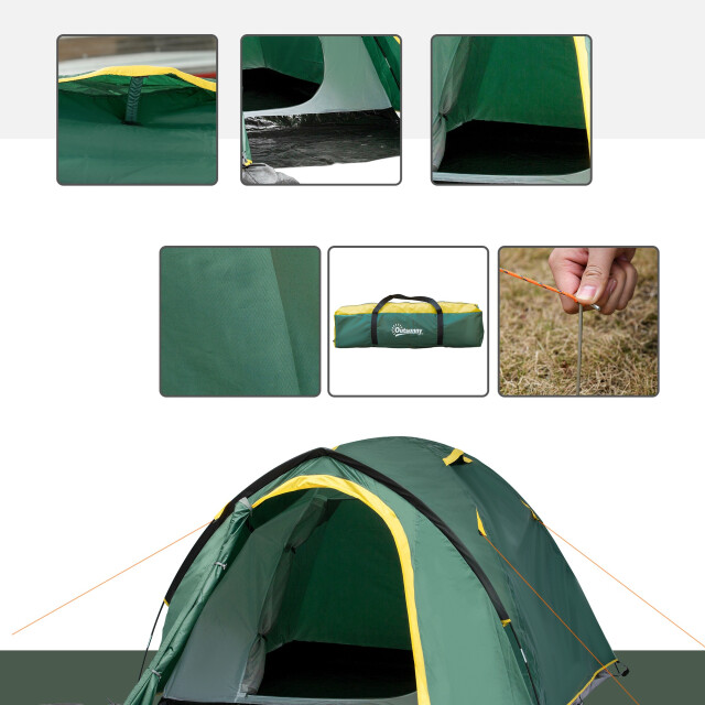 4goodz Tent voor 2-3 personen kampeertent met haringen koepeltent 3171185 large