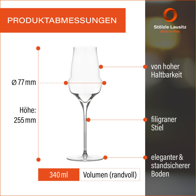 Stölzle Stolzle cocoon 290 ml champagne wijnglazen kristal- 6 stuks 3171179 large