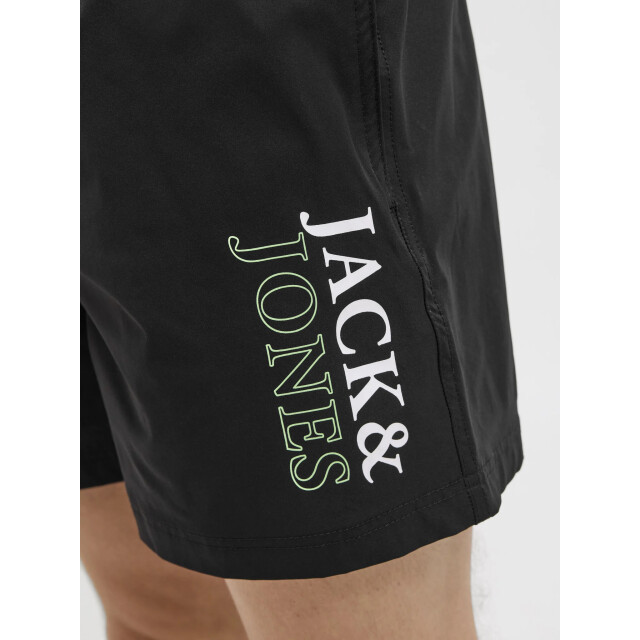 Jack & Jones Heren zwemshort jpstmaui double logo effen 12272799-Black large
