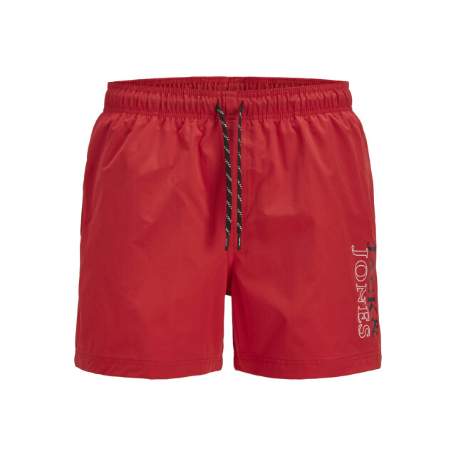 Jack & Jones Heren zwemshort jpstmaui double logo effen 12272799-True Red large