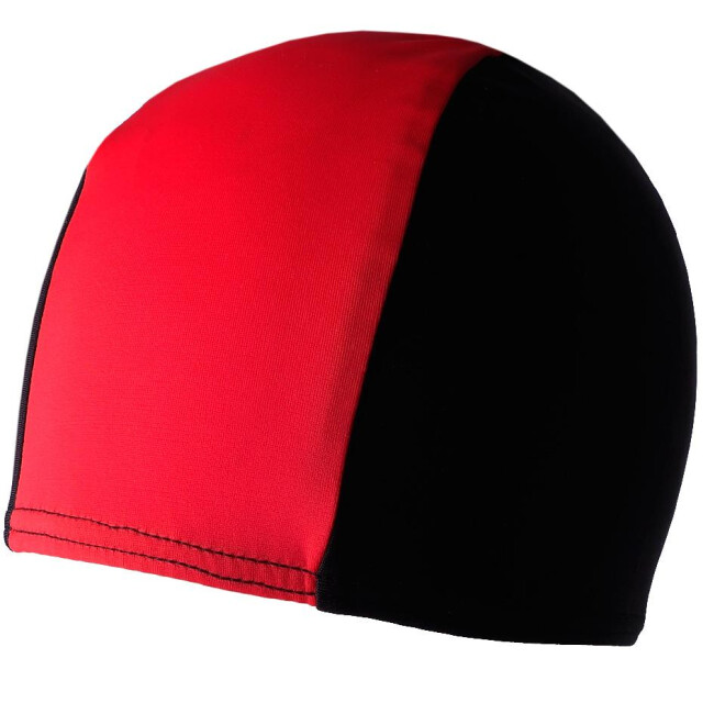 Crowell Kinder/kids tweekleurige lycra badmuts UTMR254_blackred large