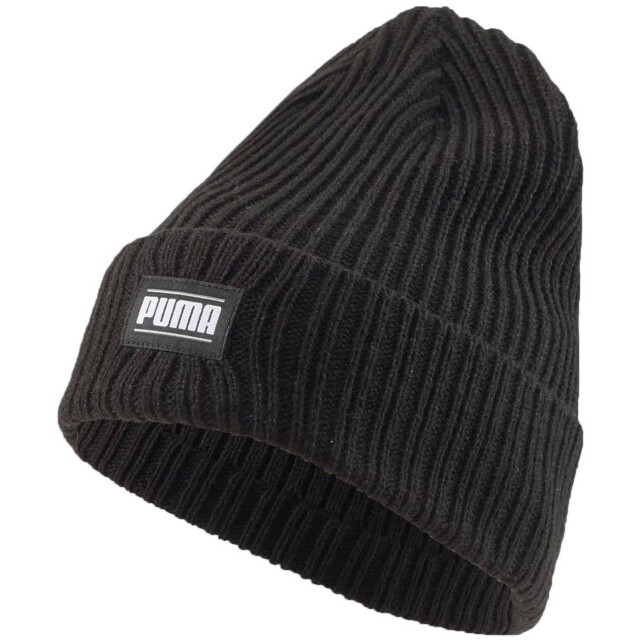Puma Klassieke geribde omgeslagen muts voor volwassenen UTMR336_black large