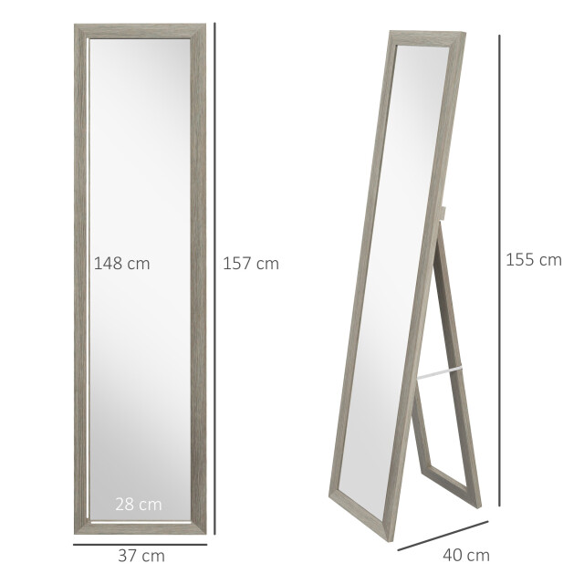 4goodz Homcom passpiegel 157 cm vrijstaand of wandmontage 3171372 large