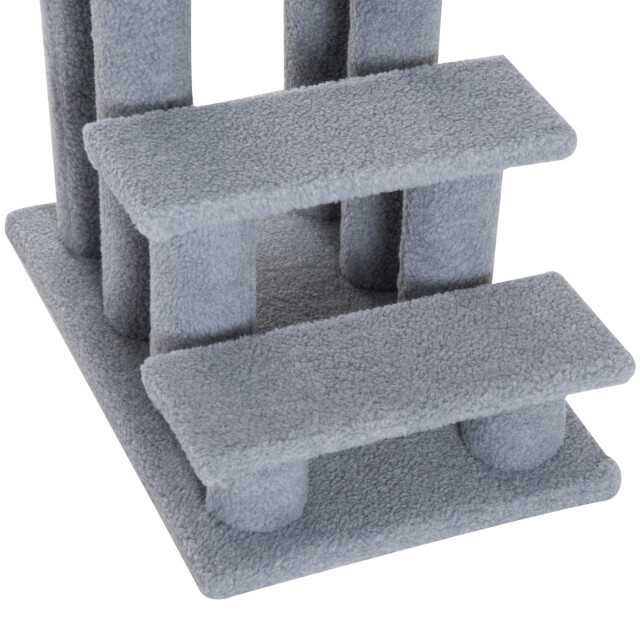 4goodz Pawhut huisdierentrap katten- en hondentrap 4 treden 63,5x43x60cm 3171378 large