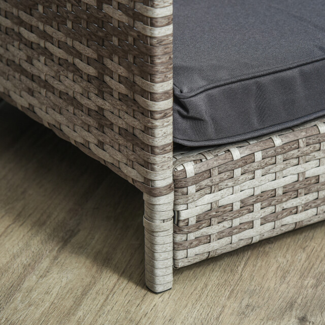 4goodz Pawhut rattan hondenbed in huis vorm met kussen 69x98x70 cm 3171380 large