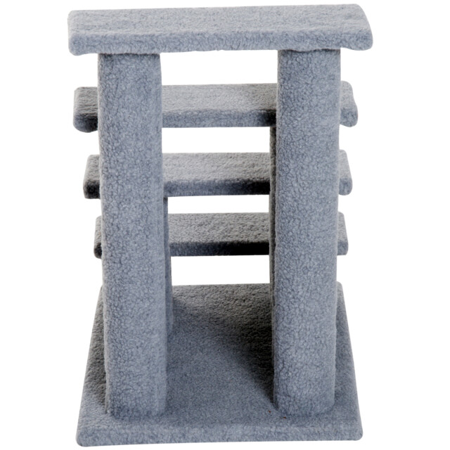 4goodz Pawhut huisdierentrap katten- en hondentrap 4 treden 63,5x43x60cm 3171378 large