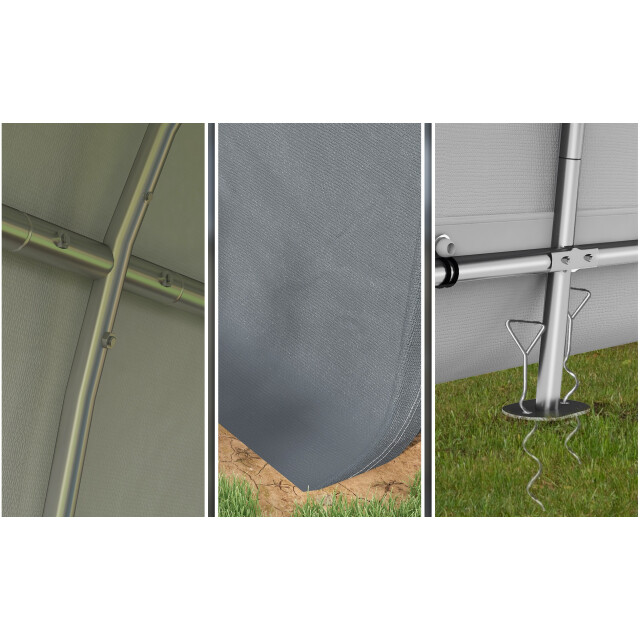 4goodz Outsunny opslagtent/gereedschapsschuur 3x3m met uv-bescherming 3171373 large