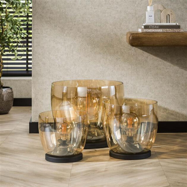 Hoyz vloerlamp up xxl amberkleurig glas Ø48 3171174 large