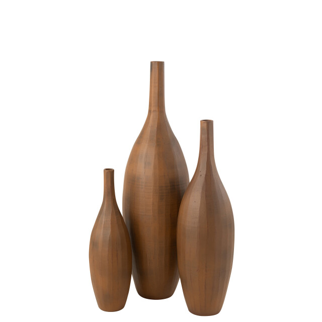J-Line vaas fles terra roest large 33x33x120cm 2998663 large