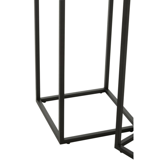 J-Line set van 2 bijzettafels vierkant metaal 30x30x85.2cm 2999744 large