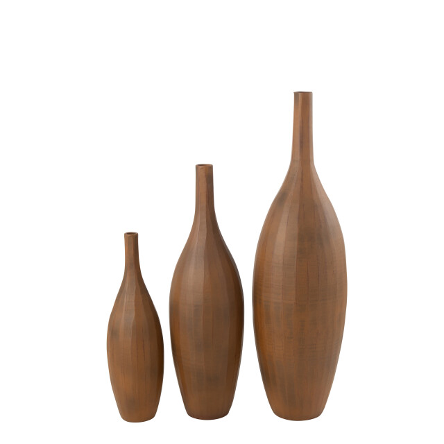 J-Line vaas fles terra roest large 33x33x120cm 2998663 large