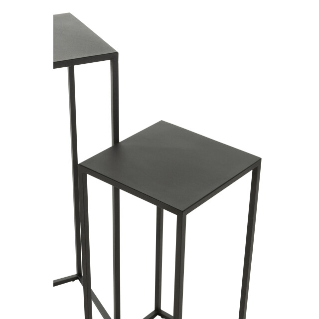 J-Line set van 2 bijzettafels vierkant metaal 30x30x85.2cm 2999744 large