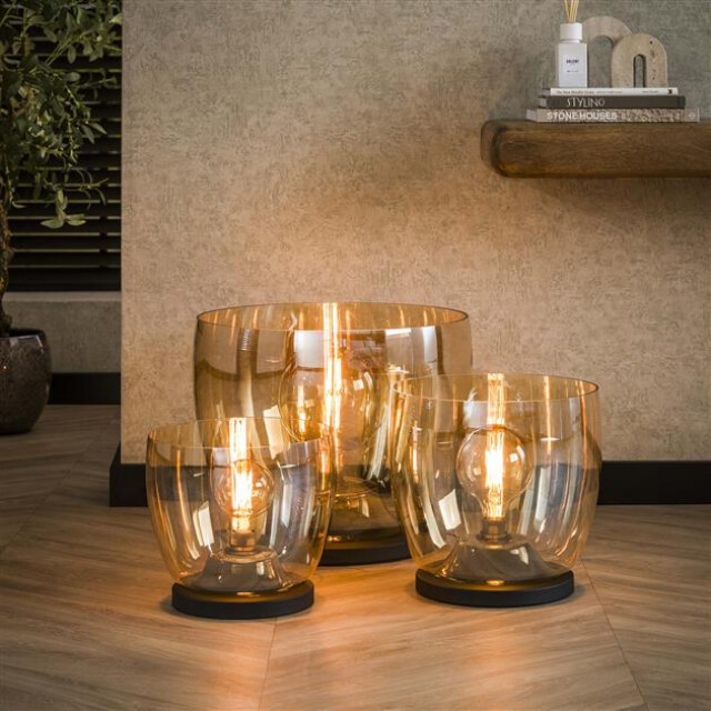 Hoyz vloerlamp up xxl amberkleurig glas Ø48 3171174 large
