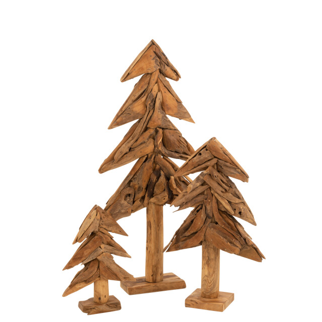 J-Line boom stukken teak hout large 60x24x120cm 3000307 large