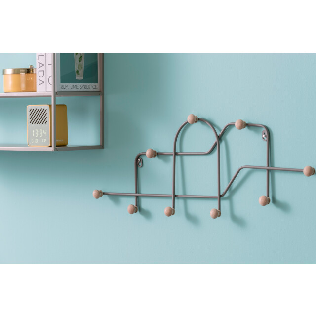 Present Time coat rack maze cool grey 3062411 large