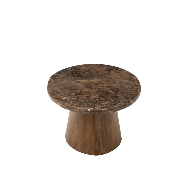 J-Line salontafel ovaal marmer/mangohout 130x68x41cm 2999552 large