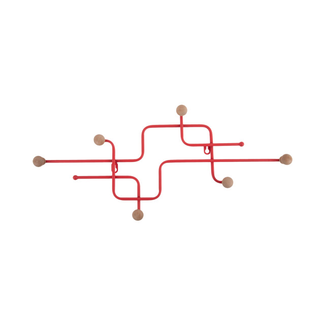 Present Time coat rack metro scarlet red 3062406 large
