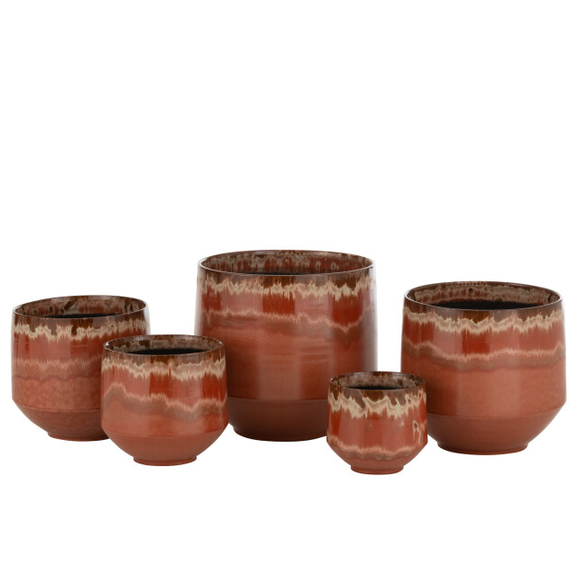 J-Line bloempot aline keramiek extra large 32.5x32.5x32cm 3006725 large