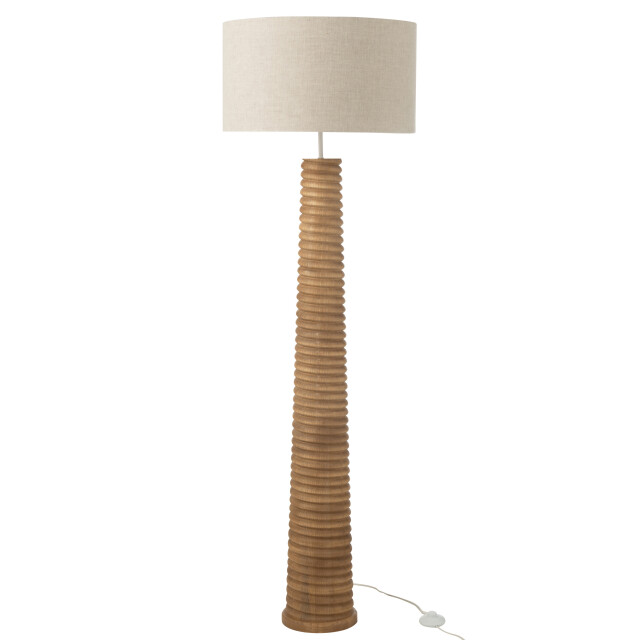 J-Line vloerlamp schroefdraad hout /grijs 48x48x160cm 3002688 large