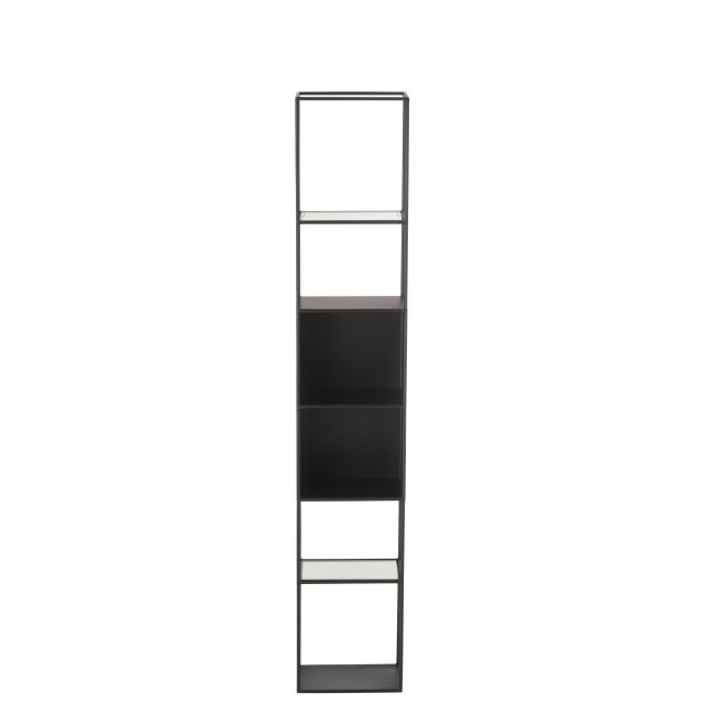 J-Line rek ricard metaal/glas 25x15x140cm 3002399 large