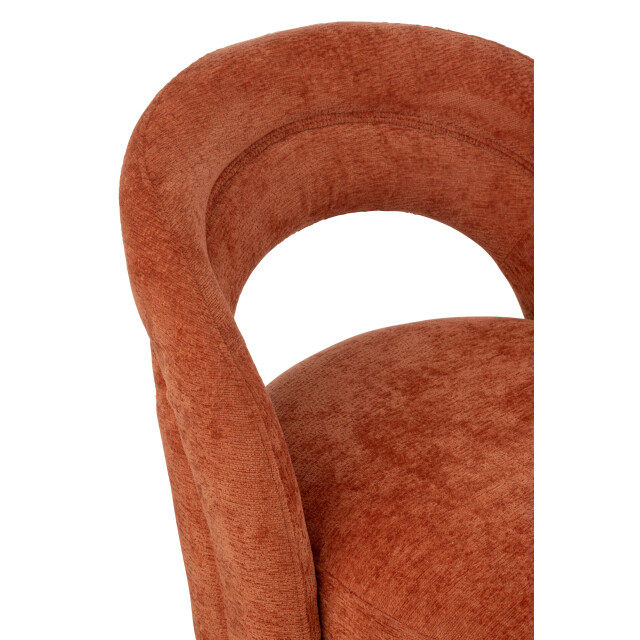 J-Line accent stoel textiel roest 64x66x80cm 3002704 large