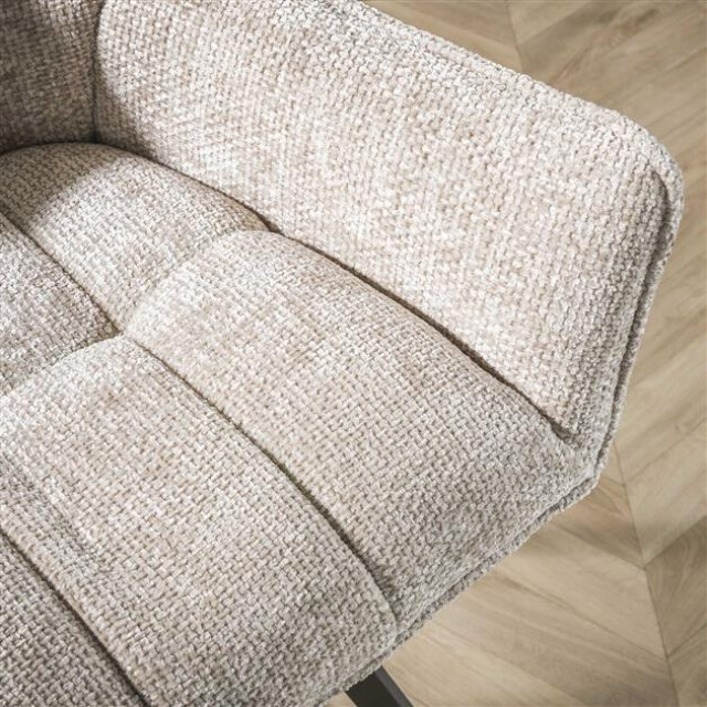 Hoyz barstoel raster draaibaar 2 stuks rich zandkleur 3171159 large