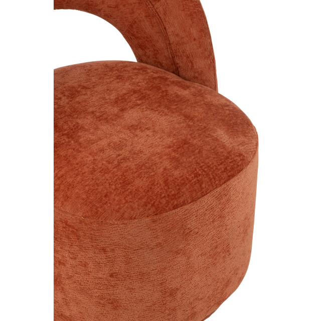 J-Line accent stoel textiel roest 64x66x80cm 3002704 large