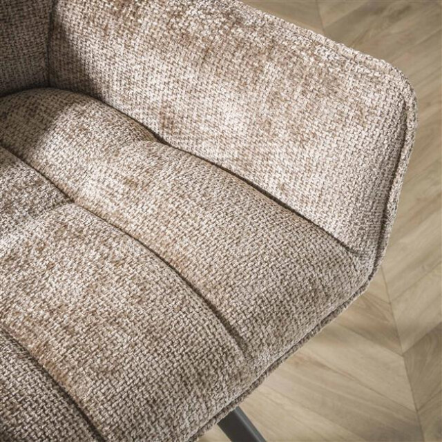 Hoyz barstoel raster draaibaar 2 stuks rich champagne 3171160 large