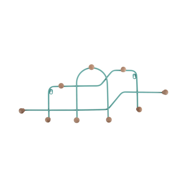 Present Time coat rack maze turquoise blue 3062410 large