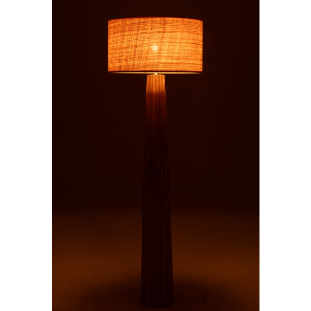 J-Line vloerlamp paraplu ailanthus hout 48x48x157cm 3002690 large