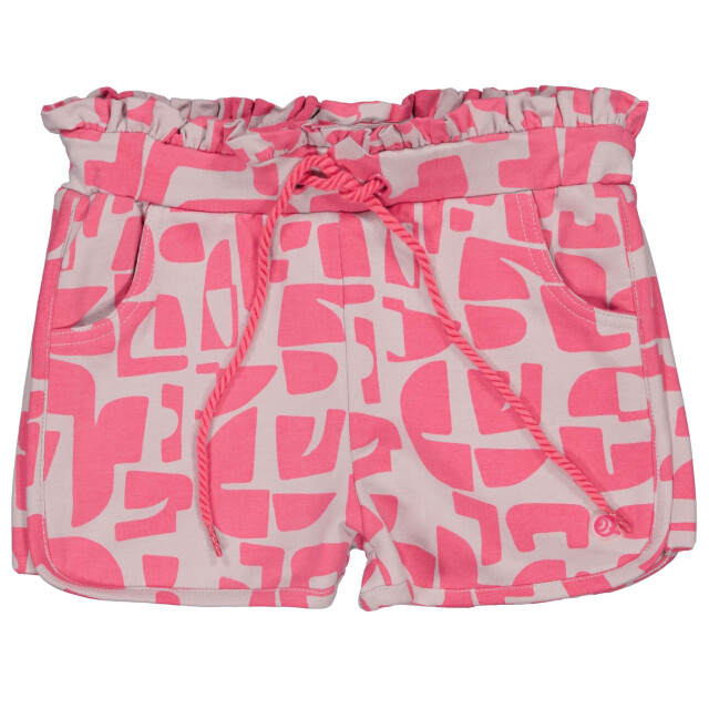 Quapi Zomer broek meisjes - aop grafisch florence QS253 - Florence - paars - AOP grafisch large