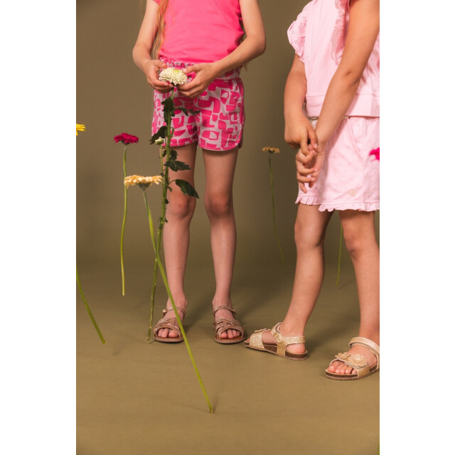 Quapi Zomer broek meisjes - aop grafisch florence QS253 - Florence - paars - AOP grafisch large