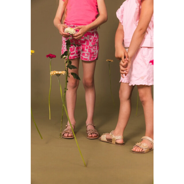 Quapi Zomer broek meisjes - aop grafisch florence QS253 - Florence - paars - AOP grafisch large