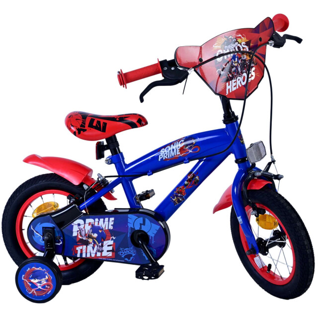 Sonic the Hedgehog Kinderfiets twee handremmen Sonic Prime Kinderfiets - Twee handremmen large