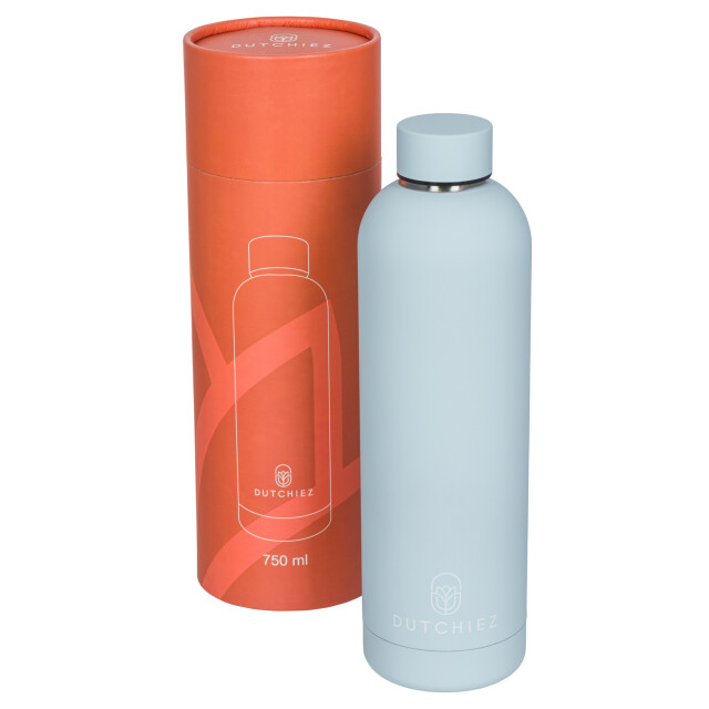 Dutchiez Drinkfles – thermosfles – rvs – – Drinkfles – Thermosfles – RVS – 750 ml – Light Blue large