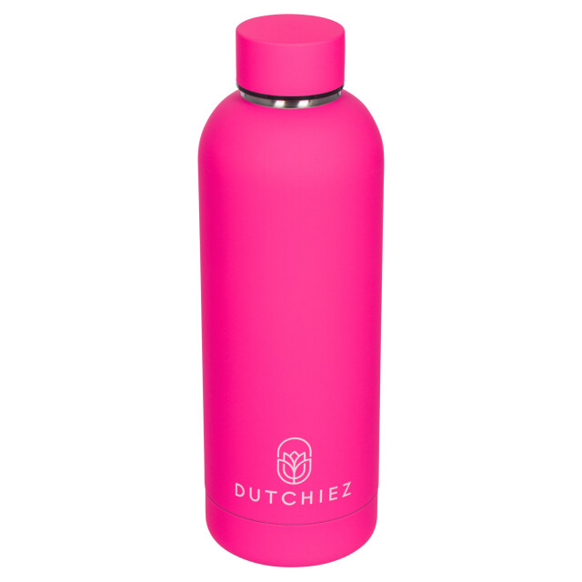 Dutchiez Drinkfles – thermosfles – rvs – – Drinkfles – Thermosfles – RVS – 500 ml – Candy Pink large
