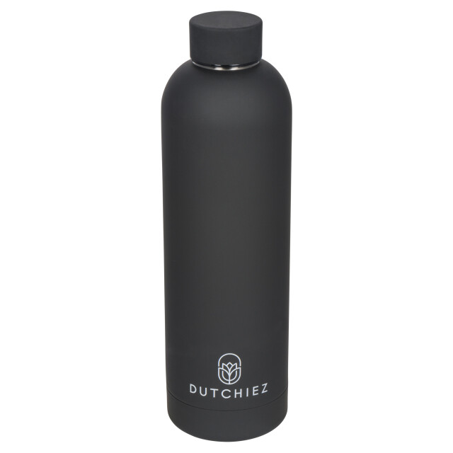 Dutchiez Drinkfles – thermosfles – rvs – – Drinkfles – Thermosfles – RVS – 750 ml – Midnight Black large