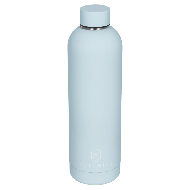 Dutchiez Drinkfles – thermosfles – rvs – – Drinkfles – Thermosfles – RVS – 750 ml – Light Blue large