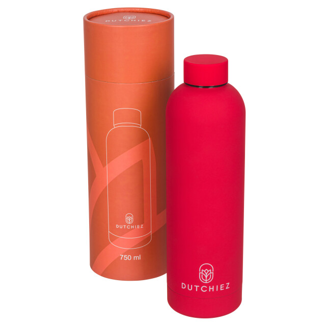 Dutchiez Drinkfles thermosfles rvs – - Drinkfles - Thermosfles - RVS – 750 ml - Ruby Red large