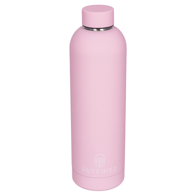 Dutchiez Drinkfles thermosfles rvs - Drinkfles - Thermosfles - RVS - 750 ml - Pastel Pink large