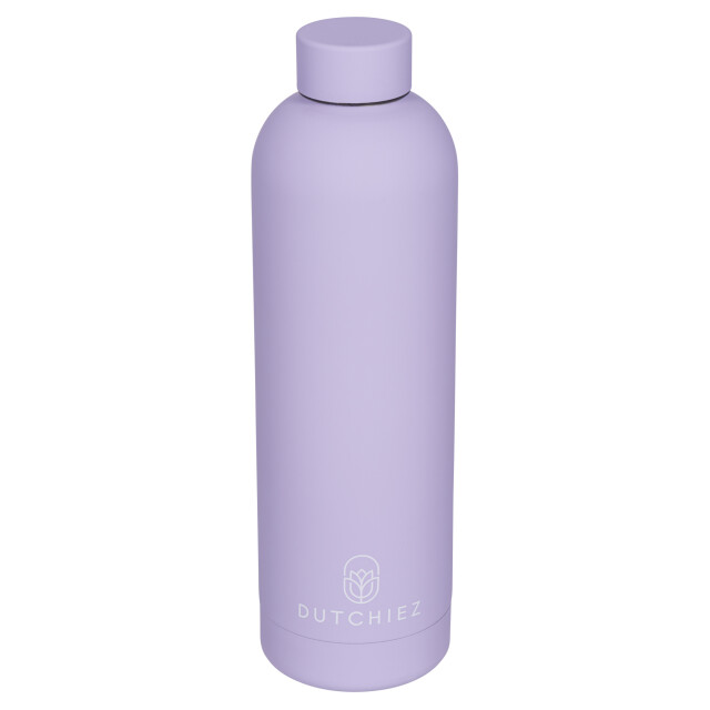 Dutchiez Drinkfles thermosfles rvs - Drinkfles - Thermosfles - RVS - 750 ml - Pastel Lilac large