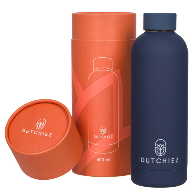 Dutchiez Drinkfles thermosfles rvs - Drinkfles - Thermosfles - RVS - 500 ml - Navy Blue large
