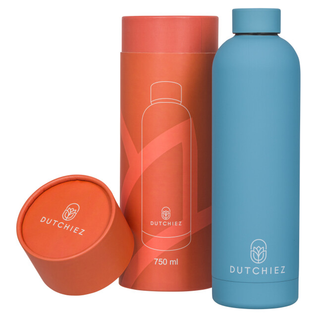 Dutchiez Drinkfles – thermosfles – rvs – – Drinkfles – Thermosfles – RVS – 750 ml – Heavenly Blue large