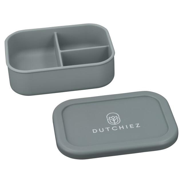 Dutchiez Siliconen lunchbox - Siliconen Lunchbox - Steel Grey large