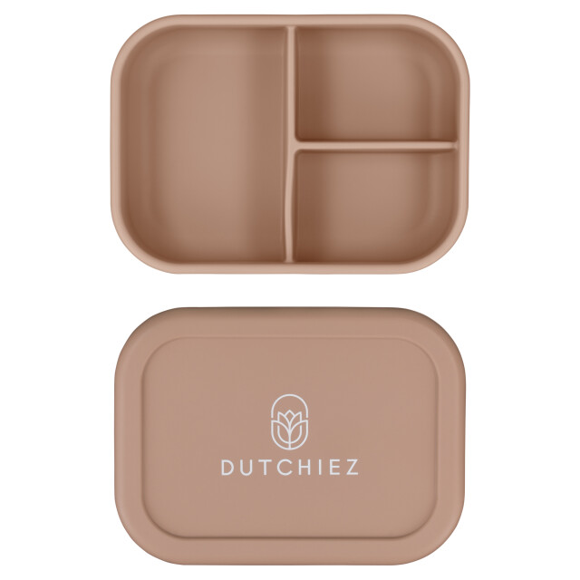 Dutchiez Siliconen lunchbox - Siliconen Lunchbox - Mocha Beige large