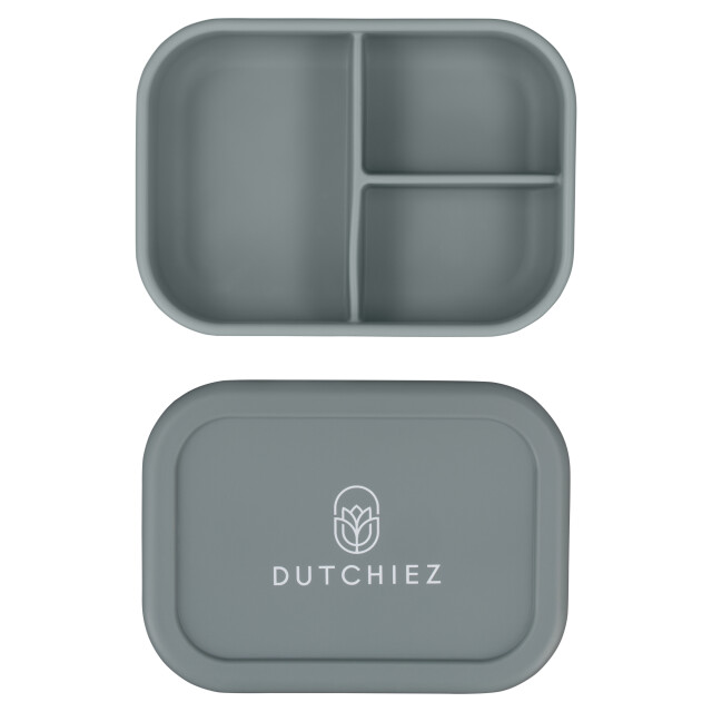 Dutchiez Siliconen lunchbox - Siliconen Lunchbox - Steel Grey large