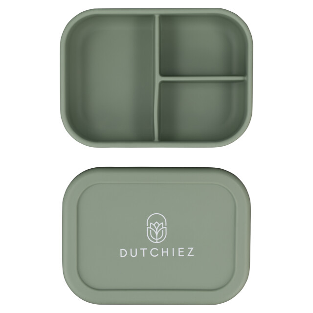 Dutchiez Siliconen lunchbox - Siliconen Lunchbox - Sage Green large