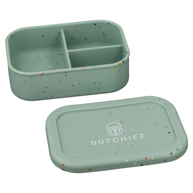 Dutchiez Siliconen lunchbox - dots Siliconen Lunchbox - Mint Green - Dots large